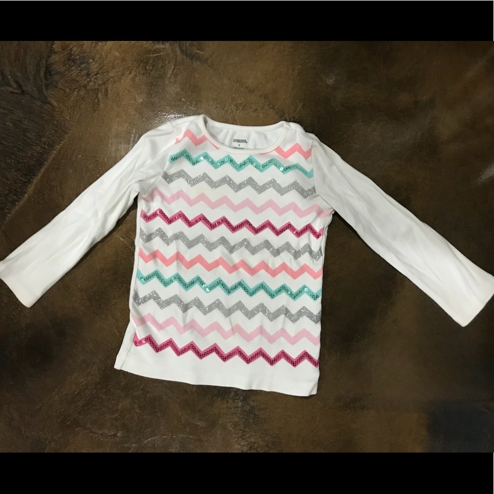 Long sleeve sparkly T-shirt